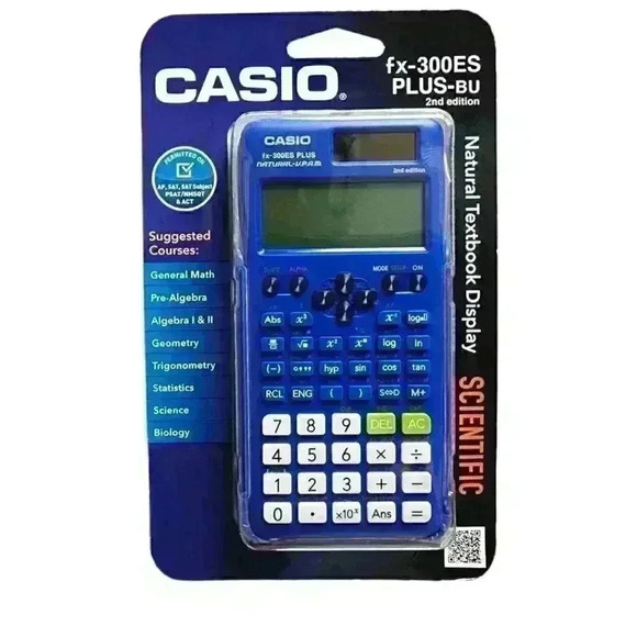 CASIO FX-300ES PLUS-BU Scientific Calculator Natural Textbook Display Blue - Picture 6 of 10